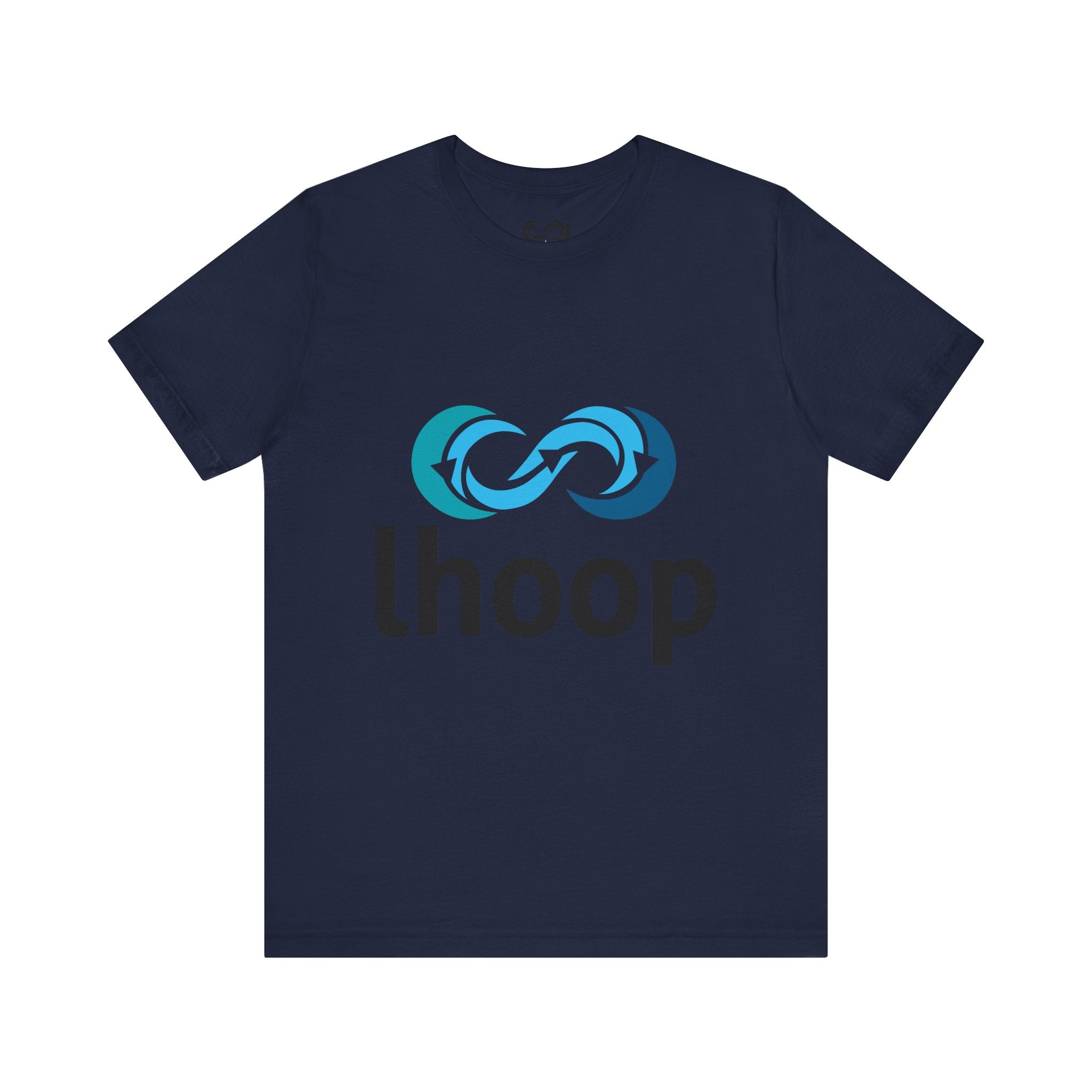 Lhoop Unisex Short Sleeve Tee - Casual Infinity Loop Design