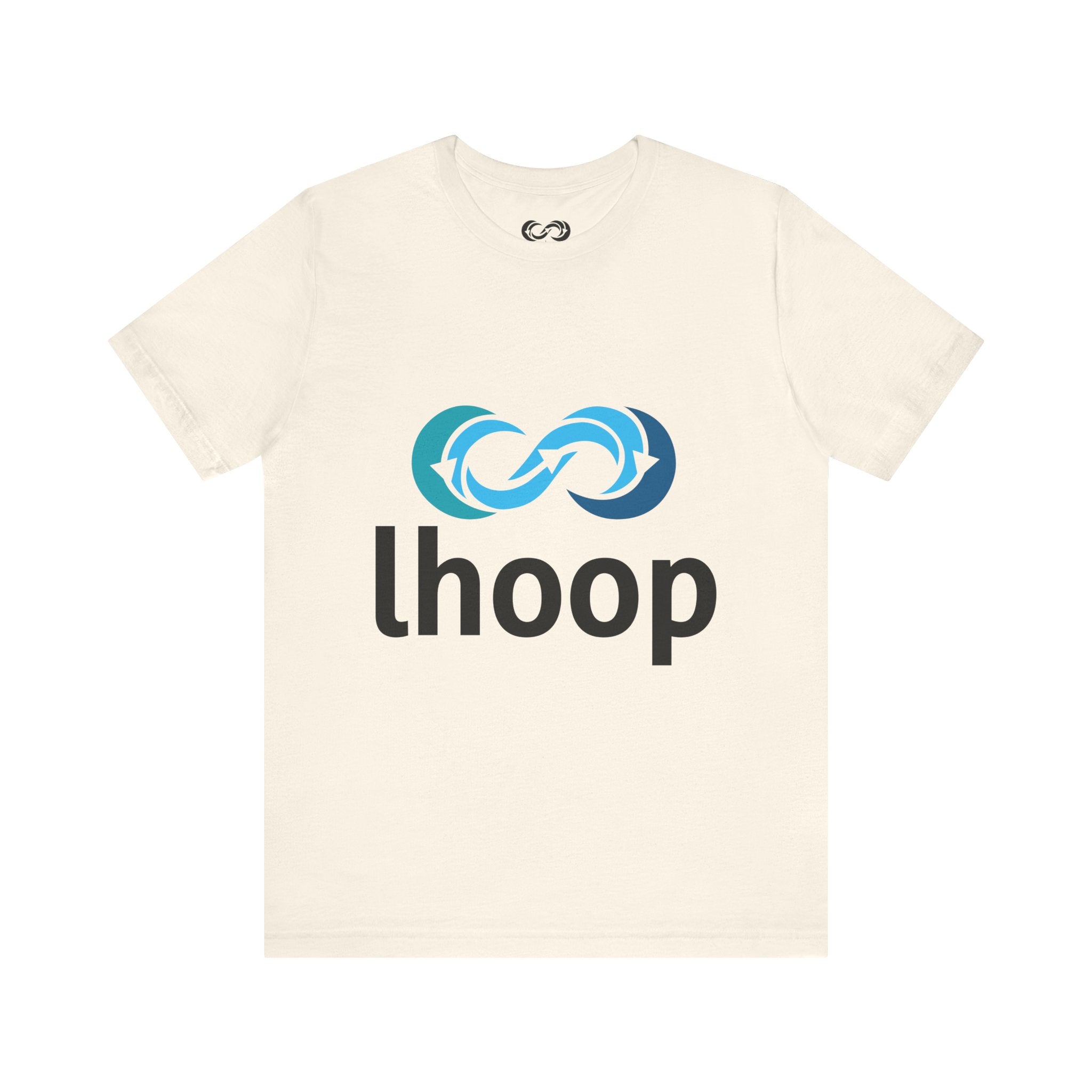 Lhoop Unisex Short Sleeve Tee - Casual Infinity Loop Design