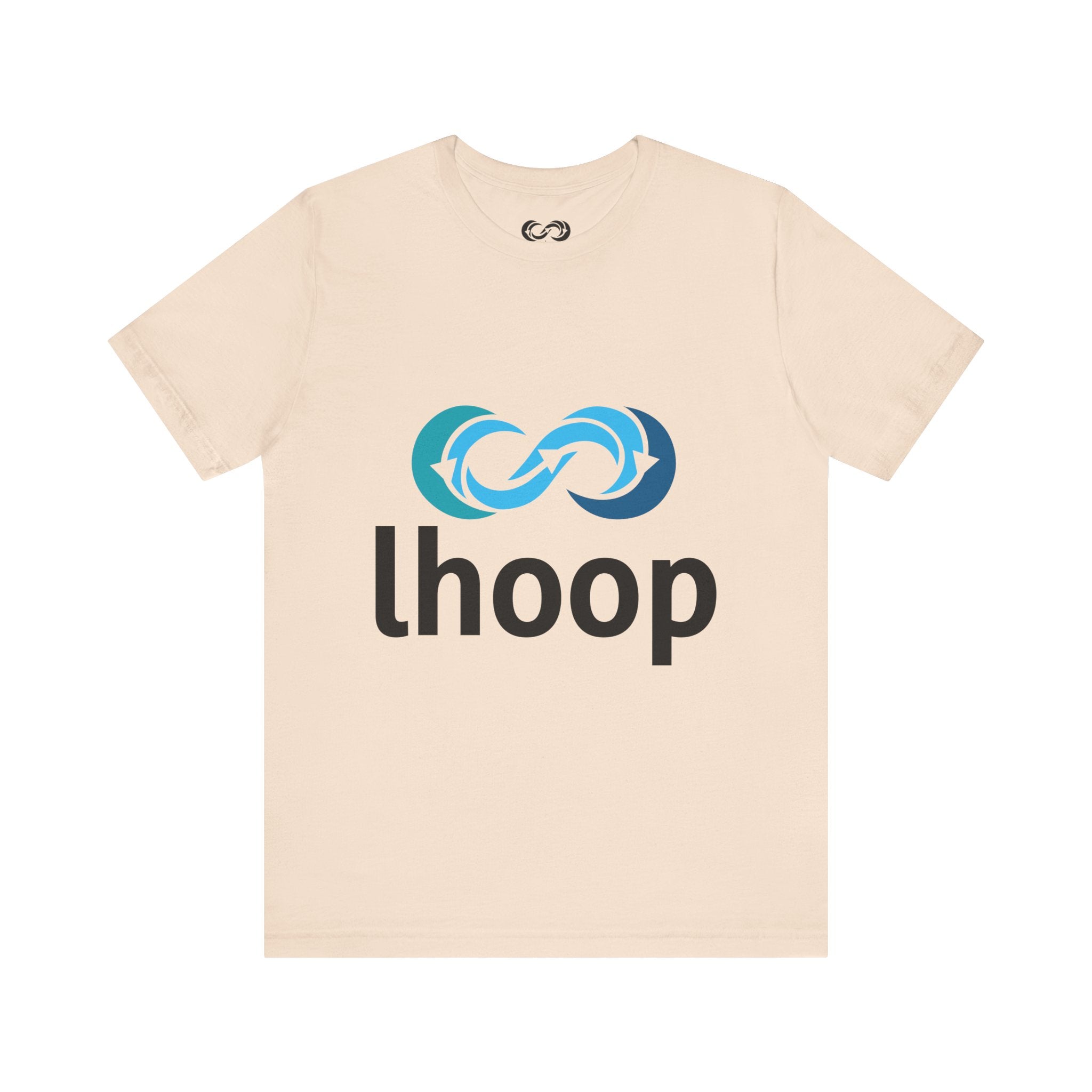 Lhoop Unisex Short Sleeve Tee - Casual Infinity Loop Design