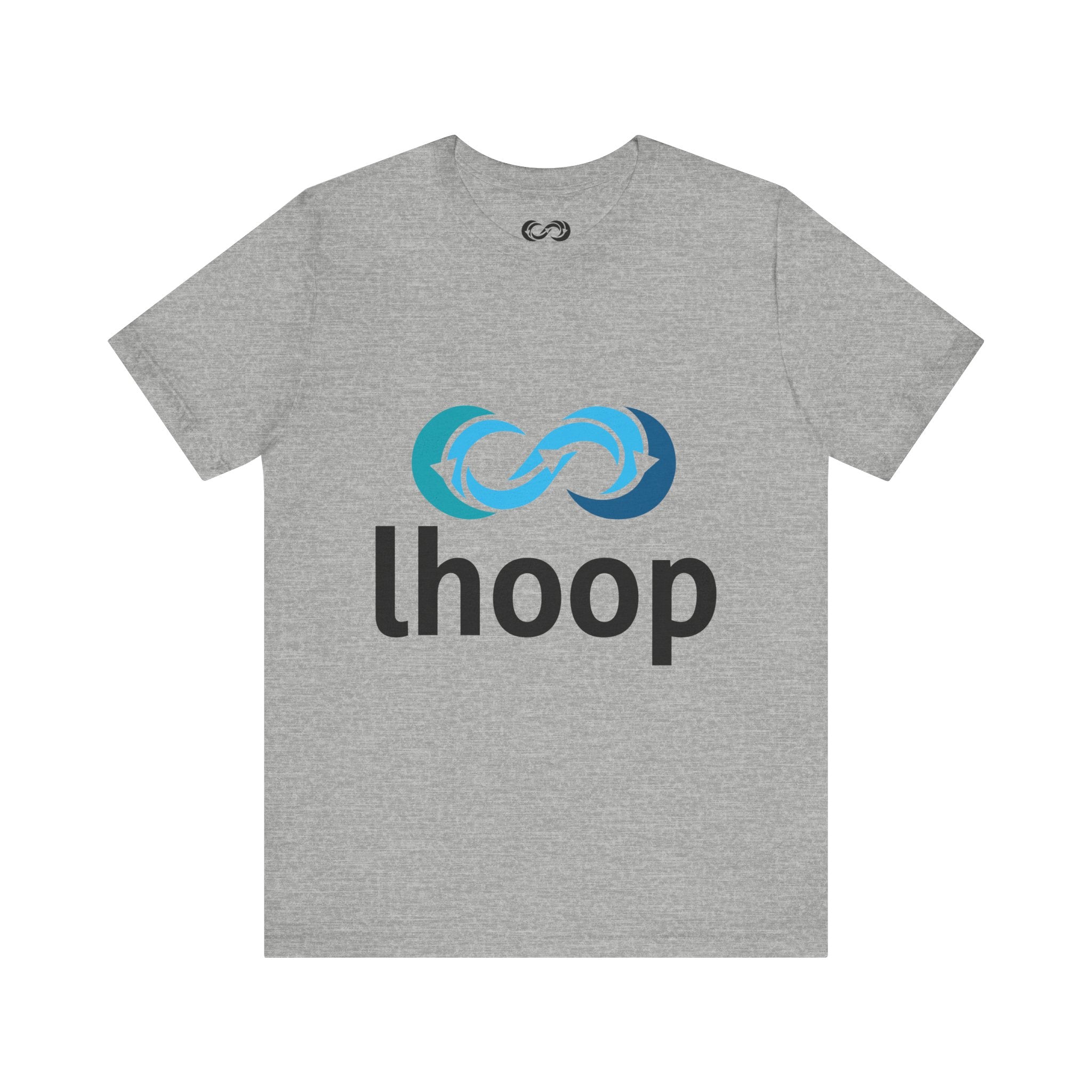 Lhoop Unisex Short Sleeve Tee - Casual Infinity Loop Design