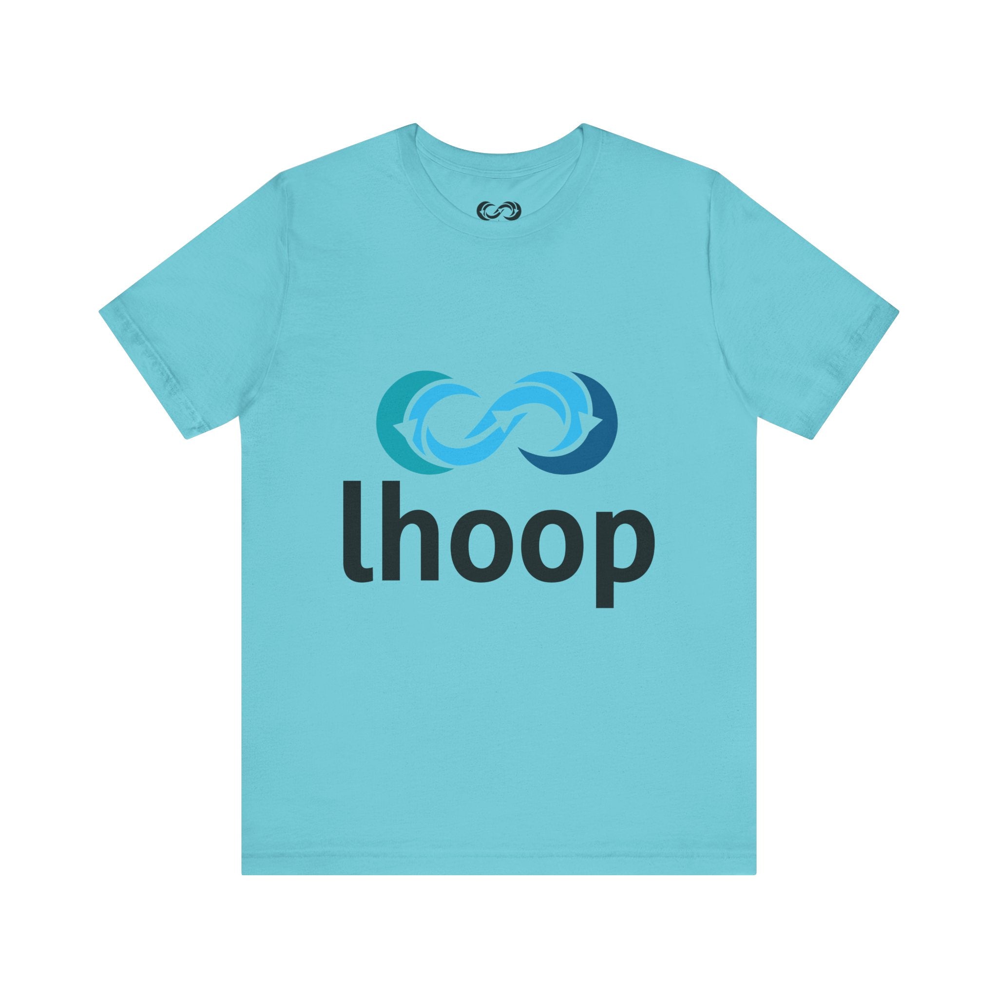 Lhoop Unisex Short Sleeve Tee - Casual Infinity Loop Design