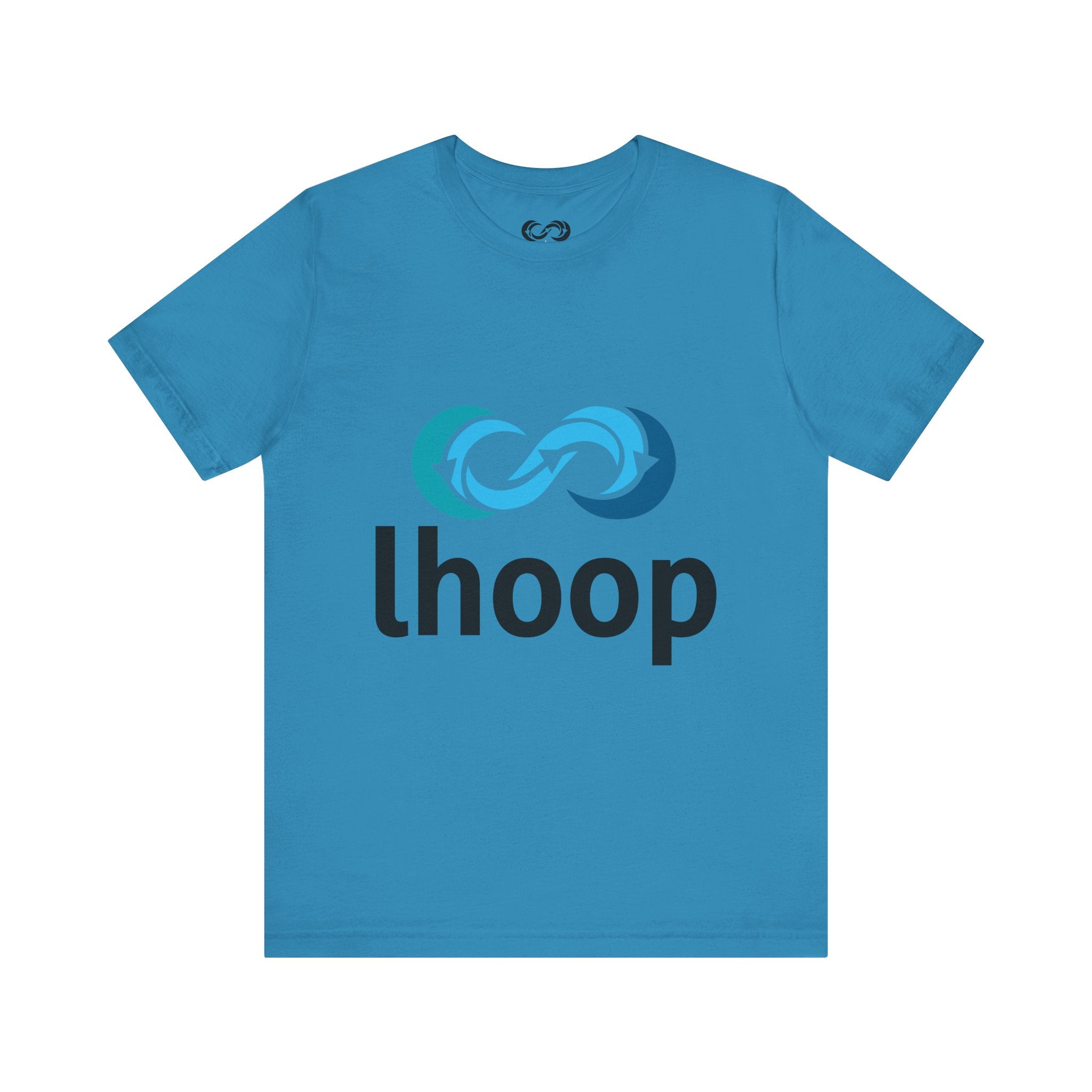 Lhoop Unisex Short Sleeve Tee - Casual Infinity Loop Design