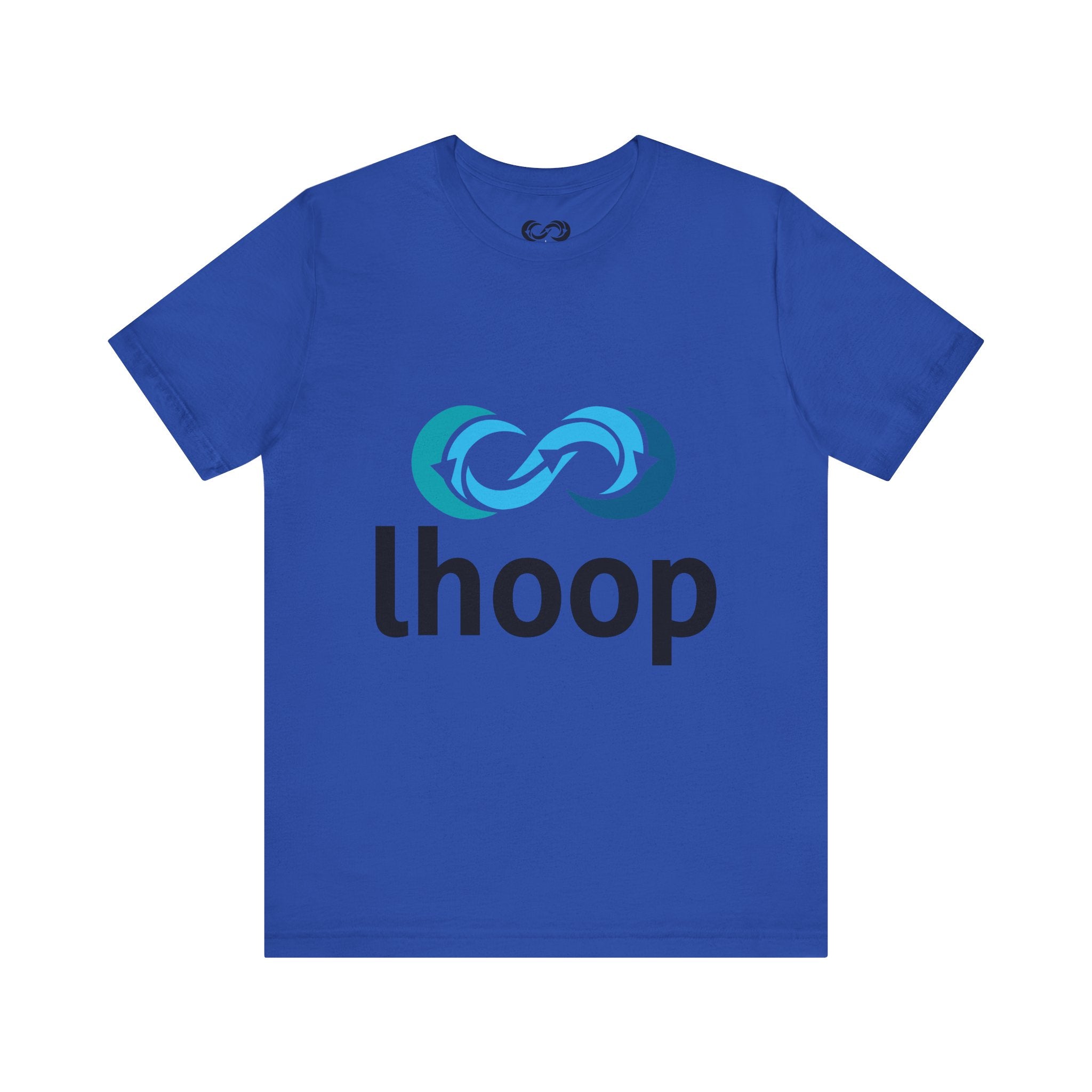 Lhoop Unisex Short Sleeve Tee - Casual Infinity Loop Design